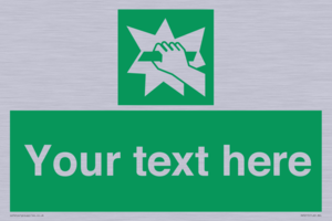 Custom Break Glass Sign